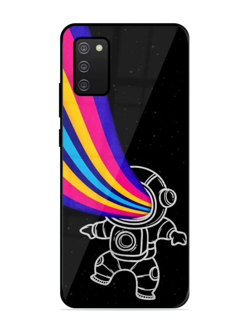 Astronaut Glossy Metal TPU Phone Cover for Samsung Galaxy A03S Zapvi