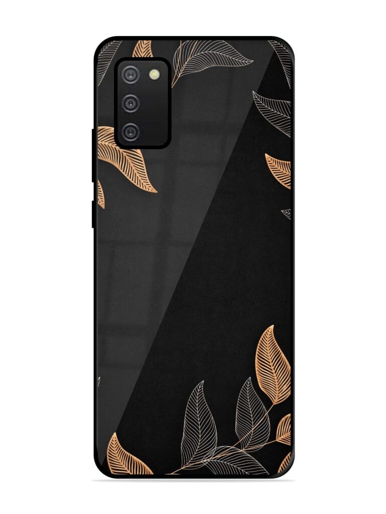 Foliage Art Glossy Metal Phone Cover for Samsung Galaxy A03S Zapvi