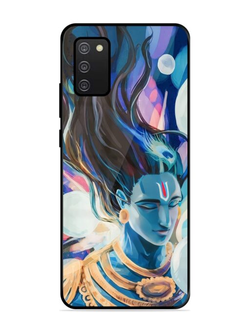 Bhagwan Sri Krishna Glossy Metal Phone Cover for Samsung Galaxy A03S Zapvi