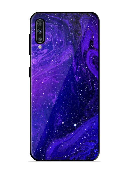 Galaxy Acrylic Abstract Art Glossy Metal Phone Cover for Samsung Galaxy A70S Zapvi