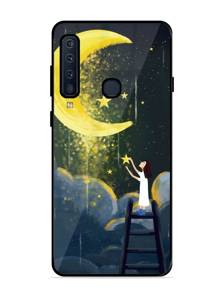 Moonlight Healing Night Illustration Glossy Metal TPU Phone Cover for Samsung Galaxy A9 (2018) Zapvi