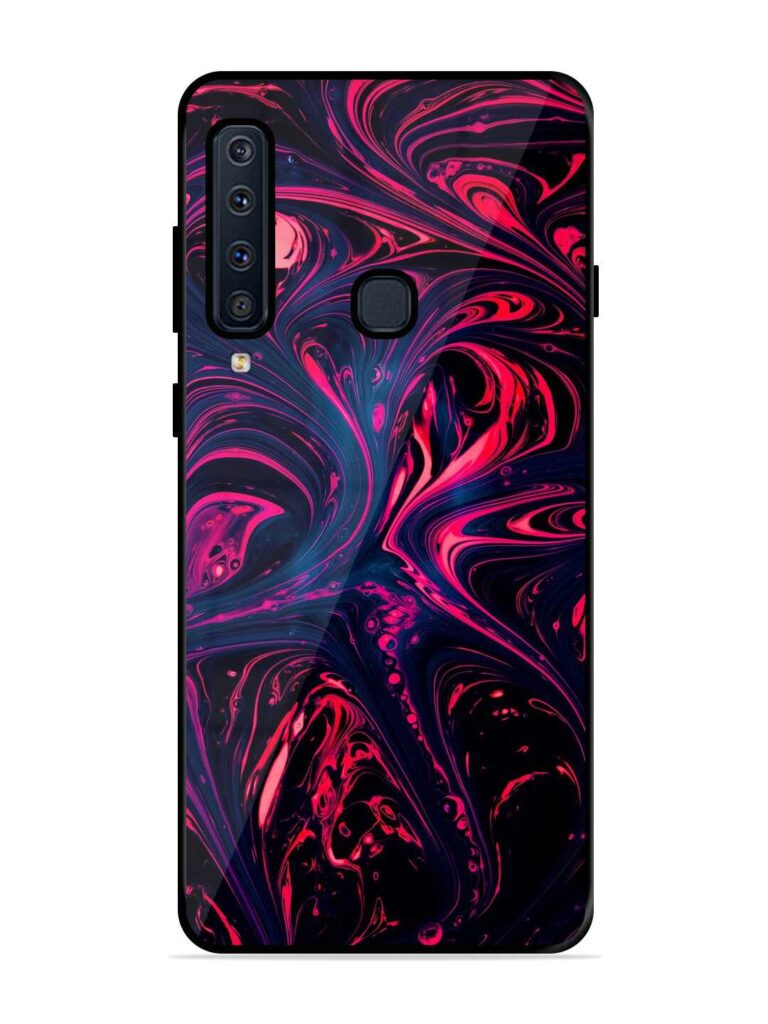 Abstract Background Glossy Metal Phone Cover for Samsung Galaxy A9 (2018) Zapvi