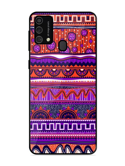 Ethnic Seamless Pattern Glossy Metal TPU Phone Cover for Samsung Galaxy F41 Zapvi
