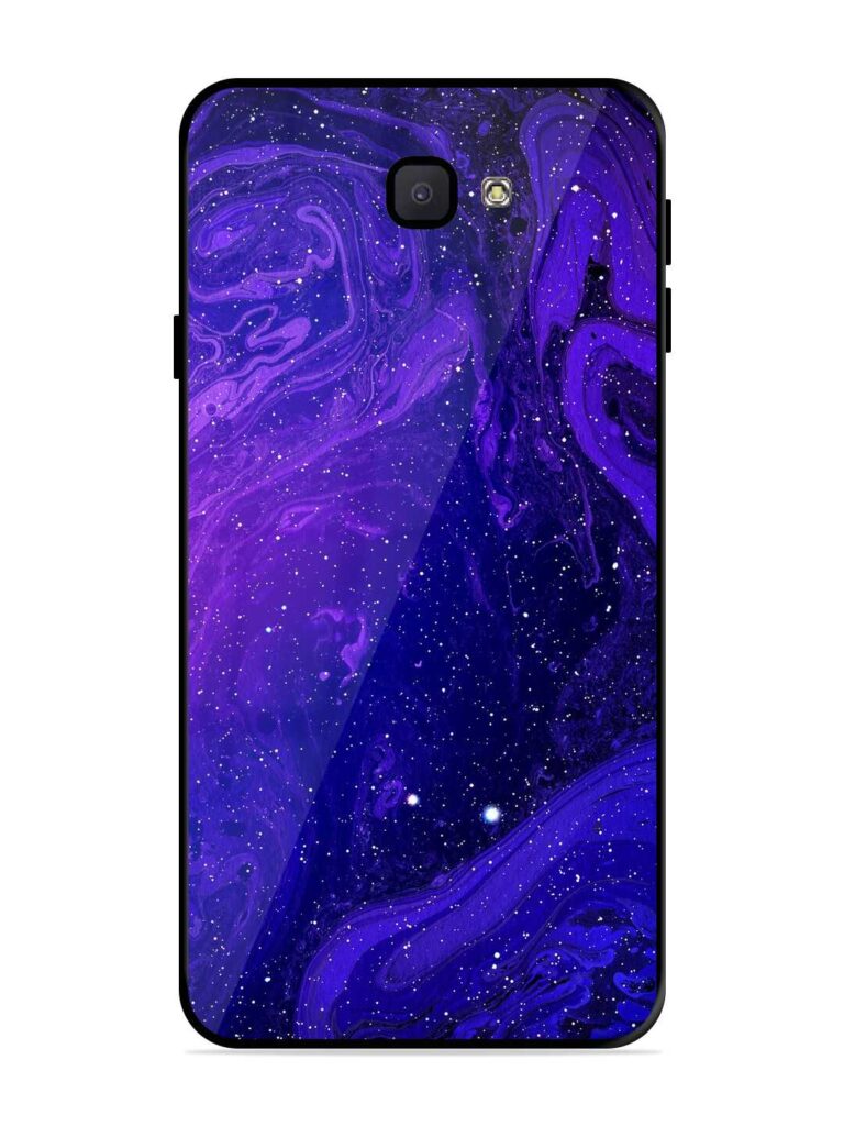 Galaxy Acrylic Abstract Art Glossy Metal Phone Cover for Samsung Galaxy J7 Prime Zapvi