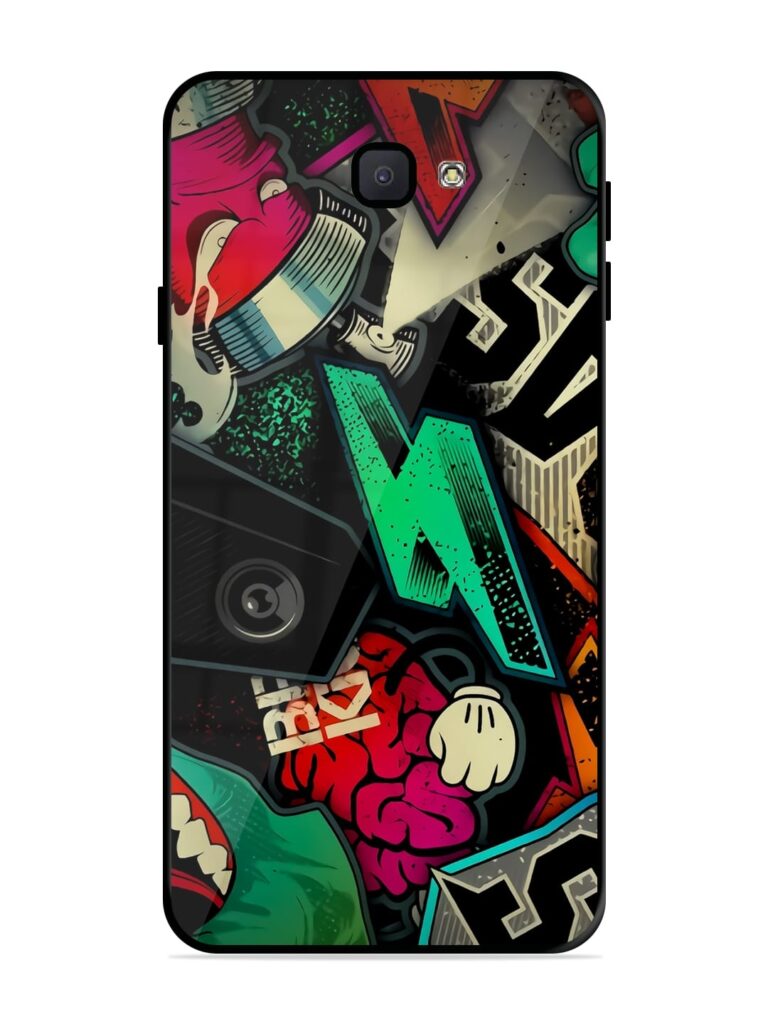 Graffiti Art Glossy Metal Phone Cover for Samsung Galaxy J7 Prime Zapvi