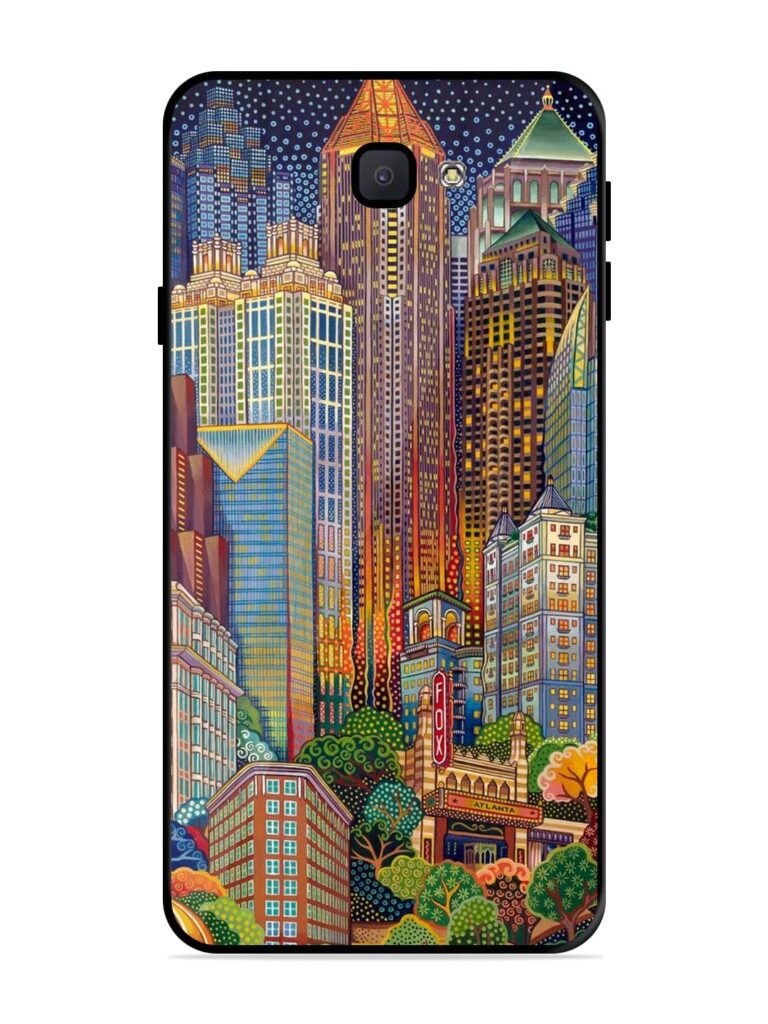 Cityscapes Art Glossy Metal Phone Cover for Samsung Galaxy J7 Prime Zapvi
