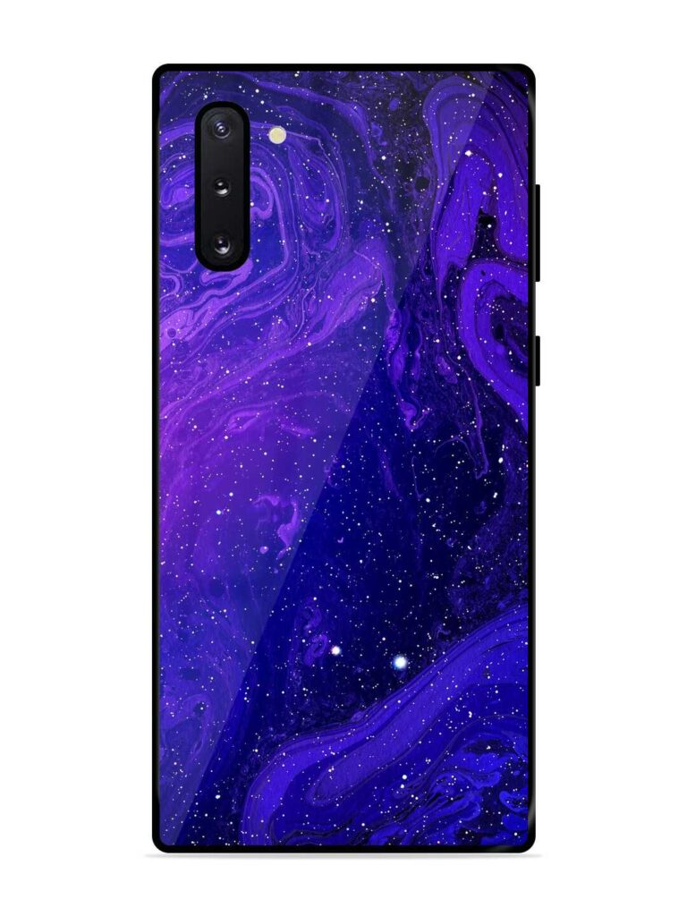 Galaxy Acrylic Abstract Art Glossy Metal Phone Cover for Samsung Galaxy Note 10 Zapvi