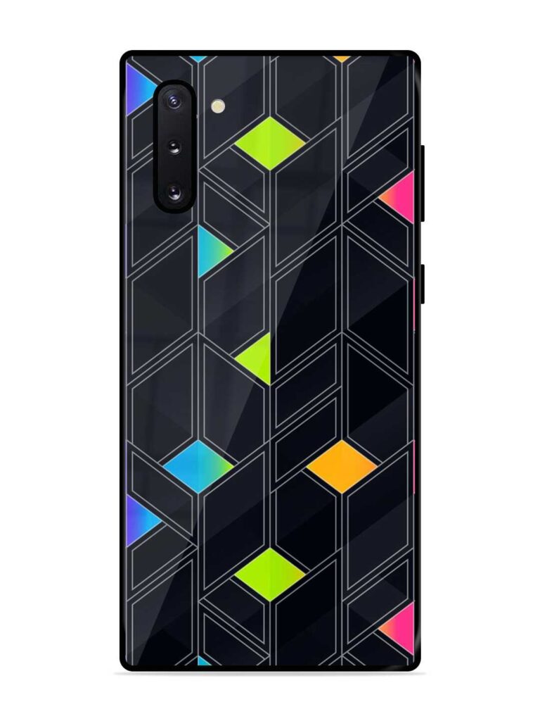 Abstract Mosaic Seamless Glossy Metal Phone Cover for Samsung Galaxy Note 10 Zapvi