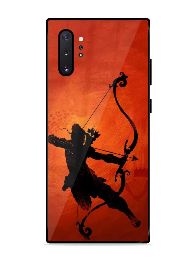 Illustration Lord Rama Glossy Metal Phone Cover for Samsung Galaxy Note 10 Plus Zapvi