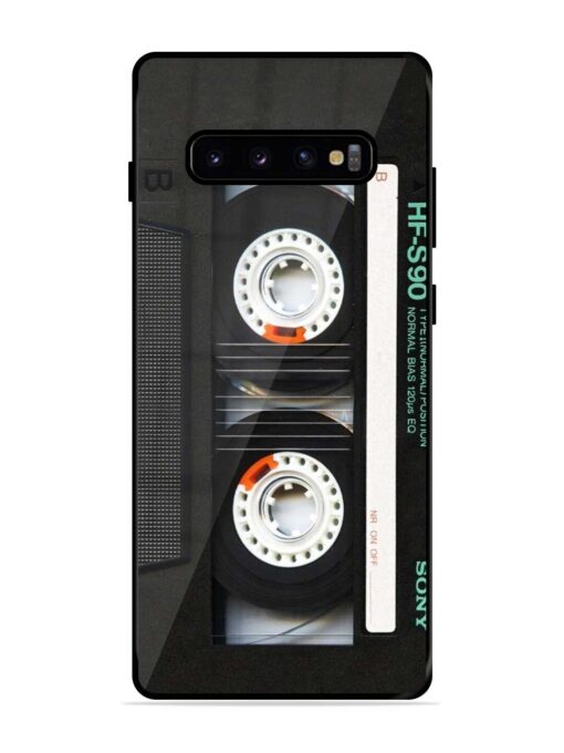 Sony Hf-S90 Cassette Glossy Metal Phone Cover for Samsung Galaxy S10 Plus Zapvi