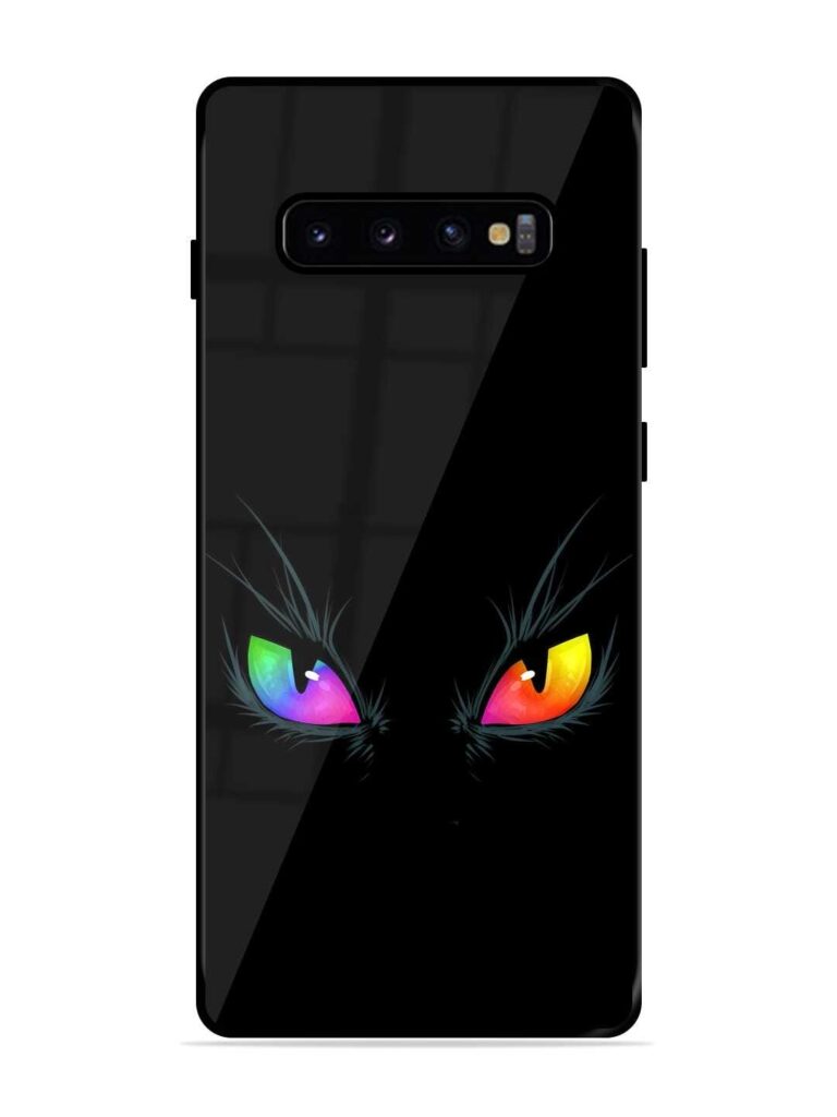 Cat Eyes Glossy Metal Phone Cover for Samsung Galaxy S10 Plus Zapvi