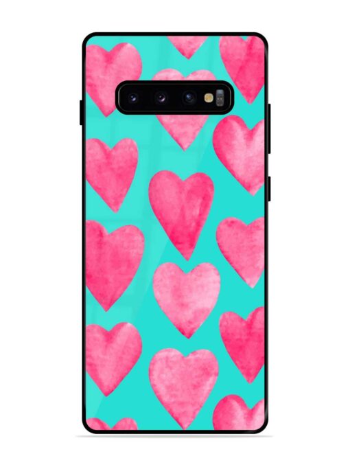 Beautiful Vector Illustration Glossy Metal Phone Cover for Samsung Galaxy S10 Plus Zapvi