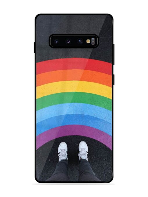 Legs Rainbow Glossy Metal TPU Phone Cover for Samsung Galaxy S10 Plus Zapvi