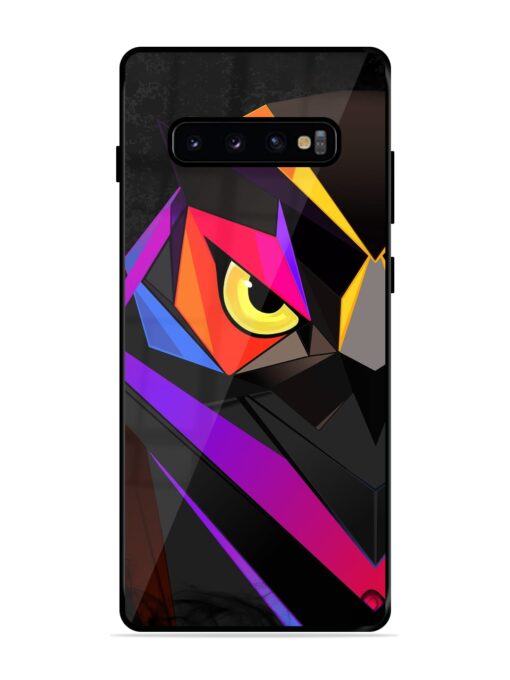 Wpap Owl Glossy Metal Phone Cover for Samsung Galaxy S10 Plus Zapvi