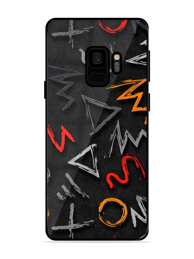 Grungy Graffiti Glossy Metal Phone Cover for Samsung Galaxy S9 Zapvi
