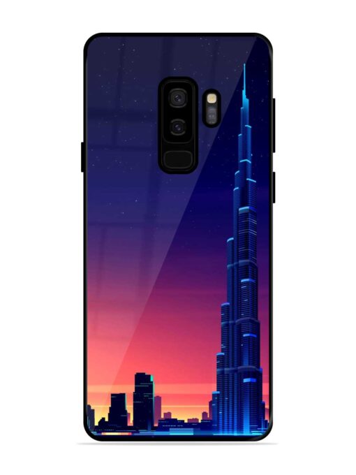 Burj Khalifa Abstract Glossy Metal Phone Cover for Samsung Galaxy S9 Plus Zapvi