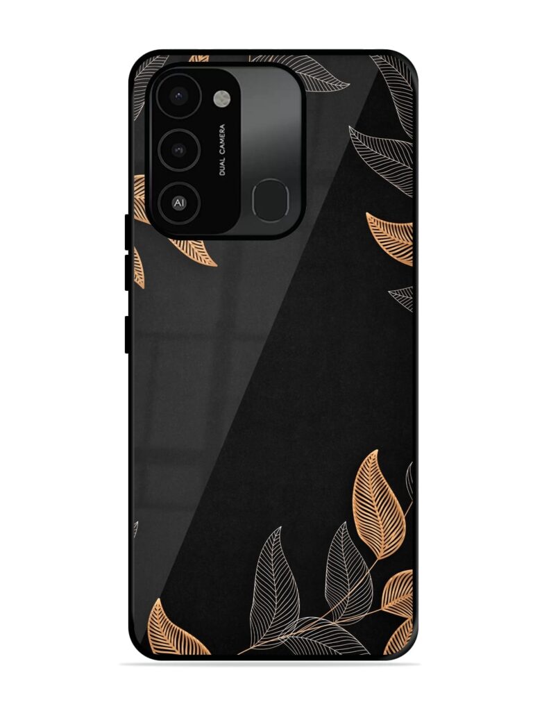 Foliage Art Glossy Metal Phone Cover for Tecno Spark Go (2022) Zapvi