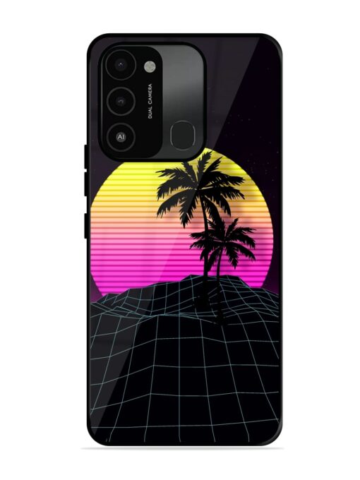 Coconut Vector Glossy Metal Phone Cover for Tecno Spark Go (2022) Zapvi