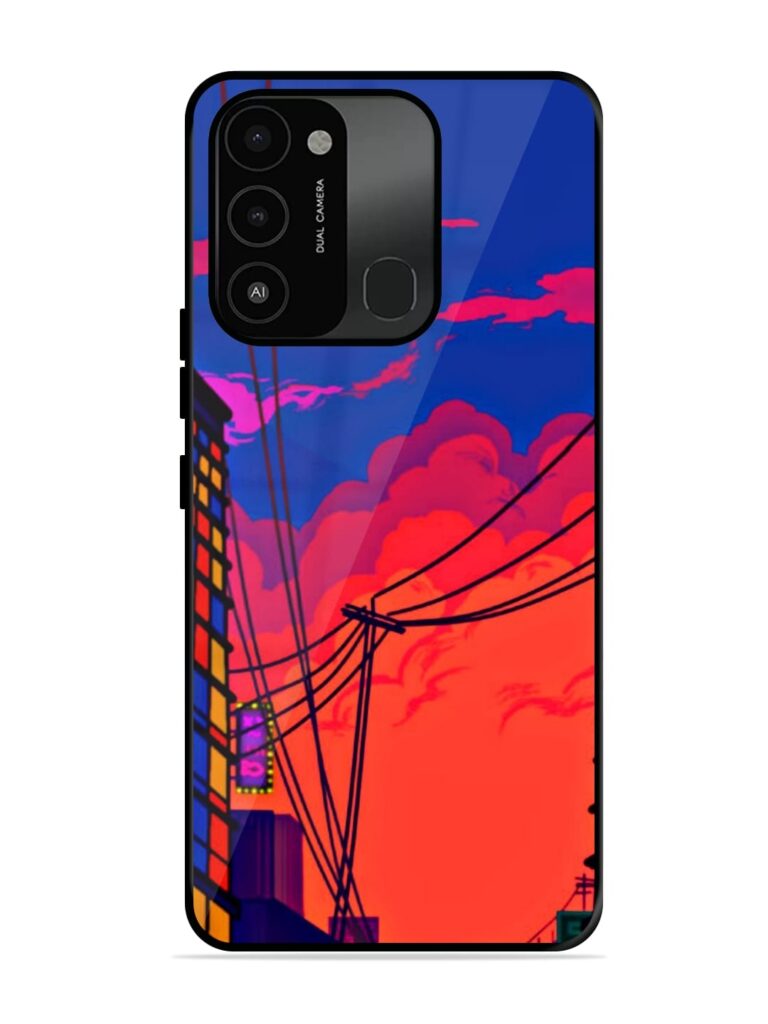 Sky At Morning Glossy Metal Phone Cover for Tecno Spark Go (2022) Zapvi