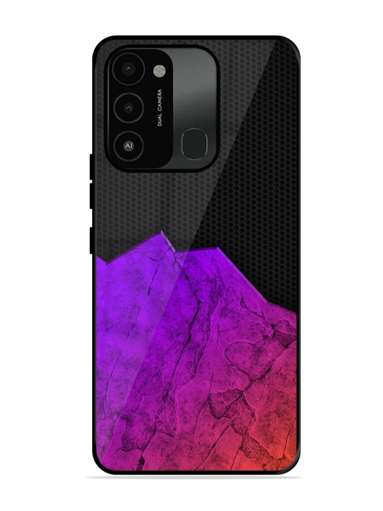 Minimalist Gradient Glossy Metal Phone Cover for Tecno Spark Go (2022) Zapvi