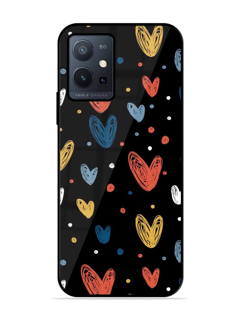 Happy Valentines Day Glossy Metal TPU Phone Cover for Vivo T1 (5G) Zapvi