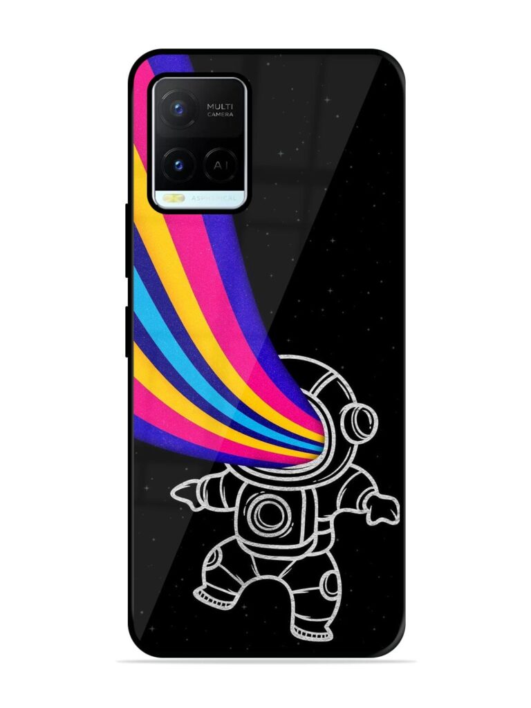 Astronaut Glossy Metal TPU Phone Cover for Vivo Y21 Zapvi