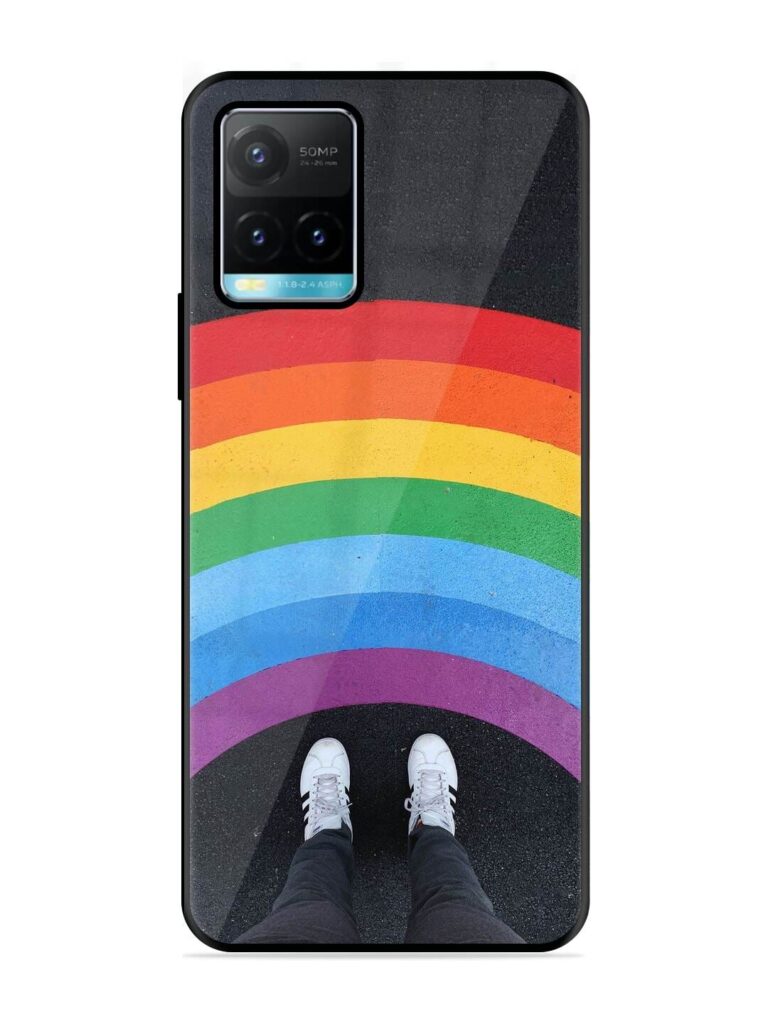 Legs Rainbow Glossy Metal TPU Phone Cover for Vivo Y33S Zapvi