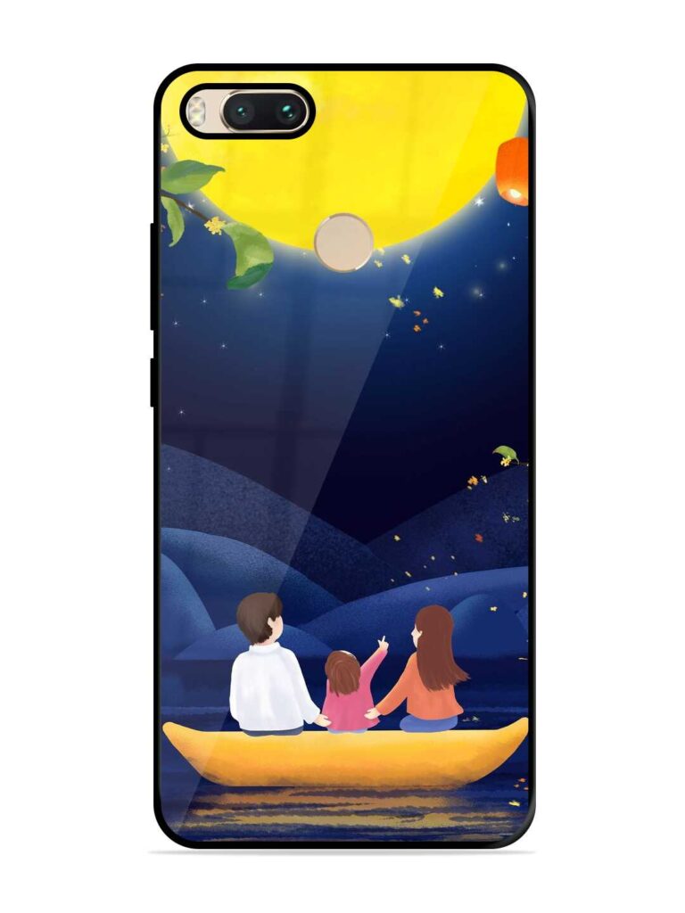 Happy Family And Beautiful View Glossy Metal Phone Cover for Xiaomi Mi A1 Zapvi