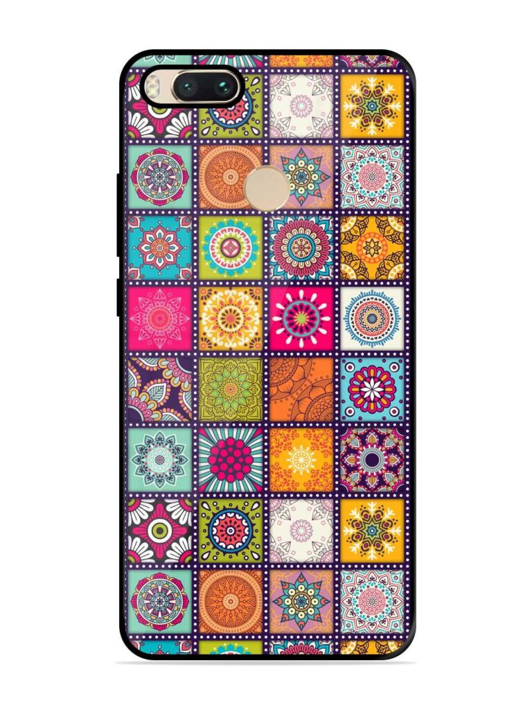 Seamless Pattern Vintage Glossy Metal Phone Cover for Xiaomi Mi A1 Zapvi