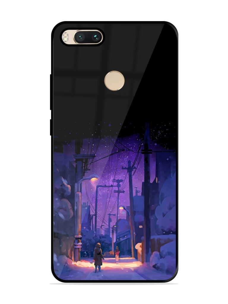 Winter Anime Art Glossy Metal Phone Cover for Xiaomi Mi A1 Zapvi