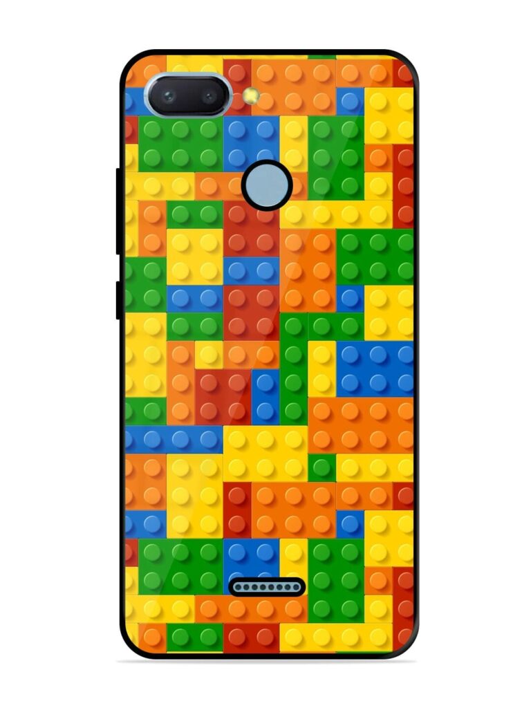Building Blocks Glossy Metal TPU Phone Cover for Xiaomi Redmi 6 Zapvi