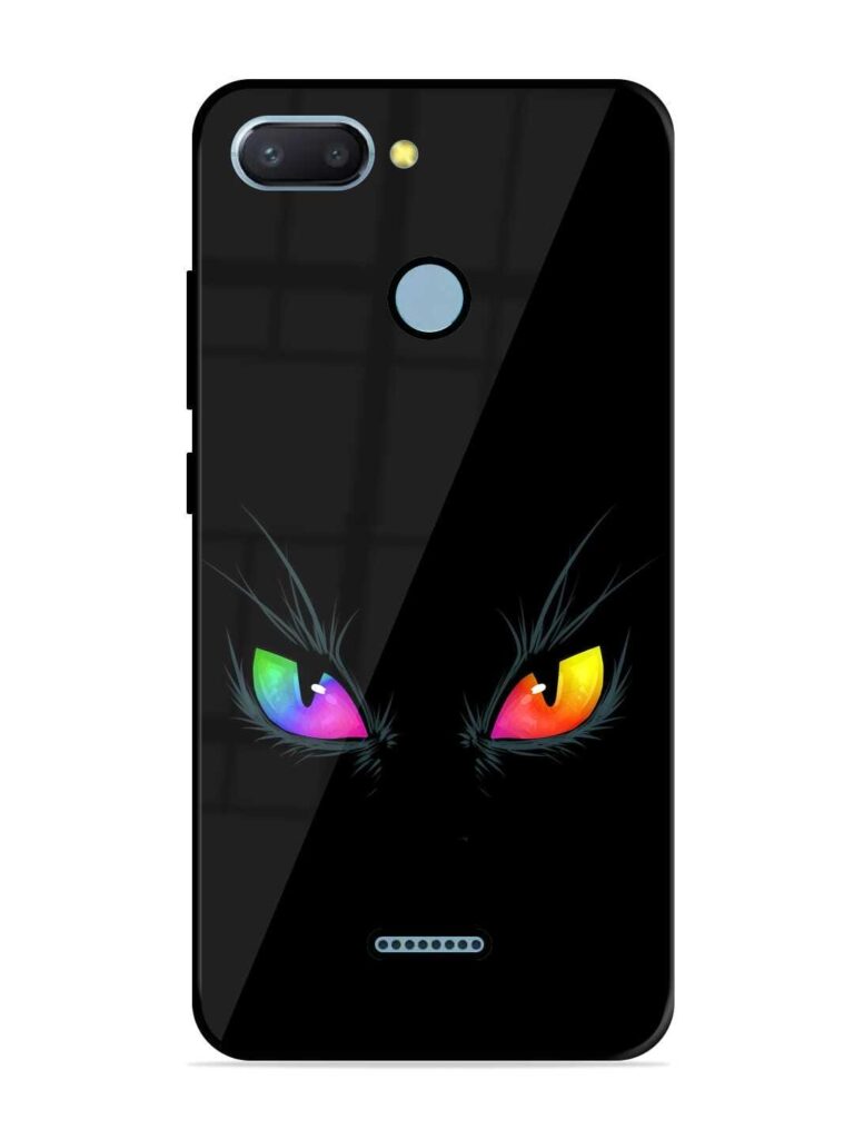 Cat Eyes Glossy Metal Phone Cover for Xiaomi Redmi 6 Zapvi