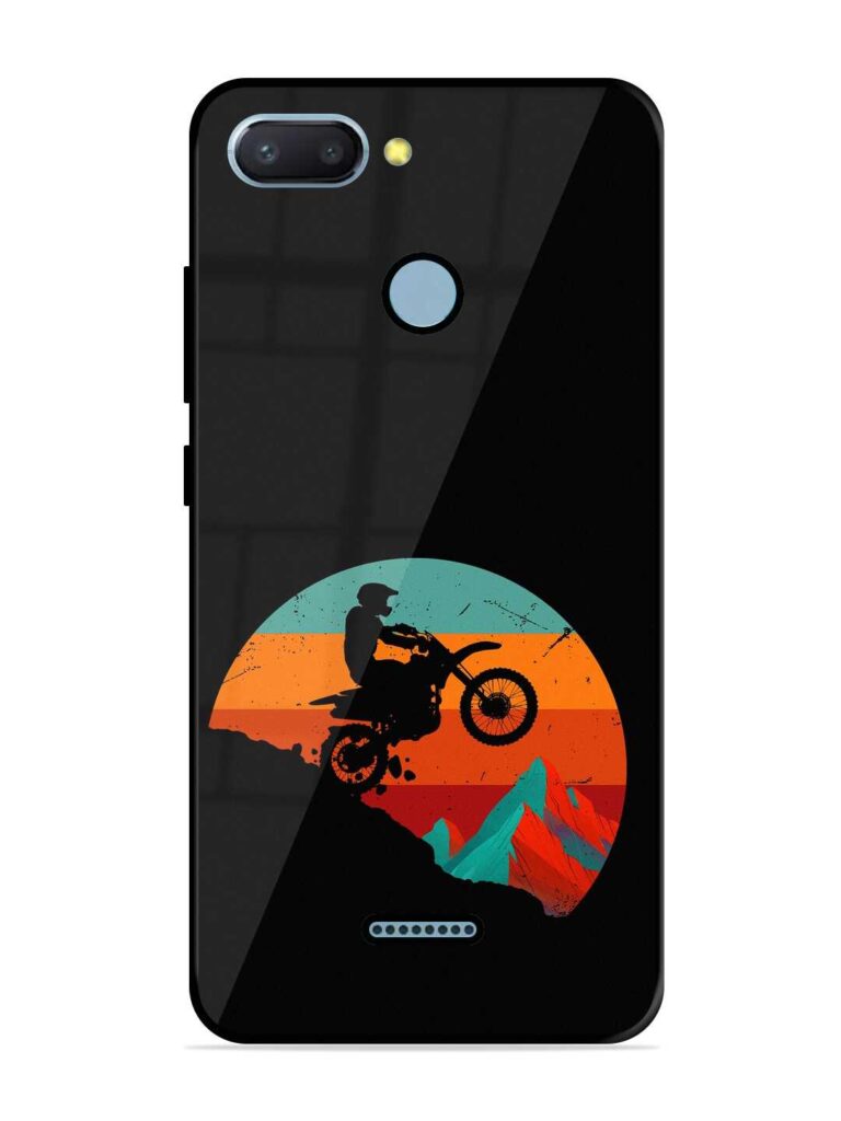 Mountain Bike Glossy Metal Phone Cover for Xiaomi Redmi 6 Zapvi