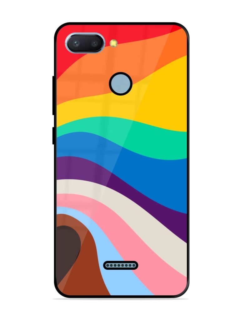 Minimal Pride Art Glossy Metal Phone Cover for Xiaomi Redmi 6 Zapvi