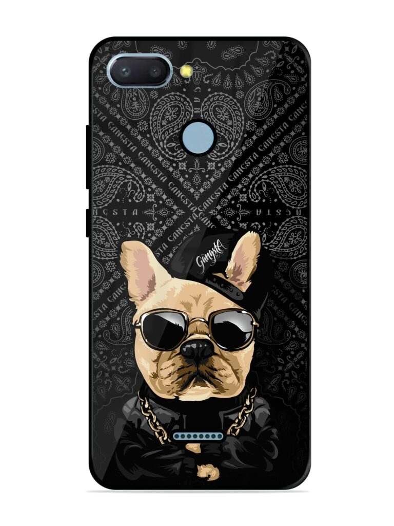 Gangsta Cool Sunmetales Dog Glossy Metal Phone Cover for Xiaomi Redmi 6 Zapvi