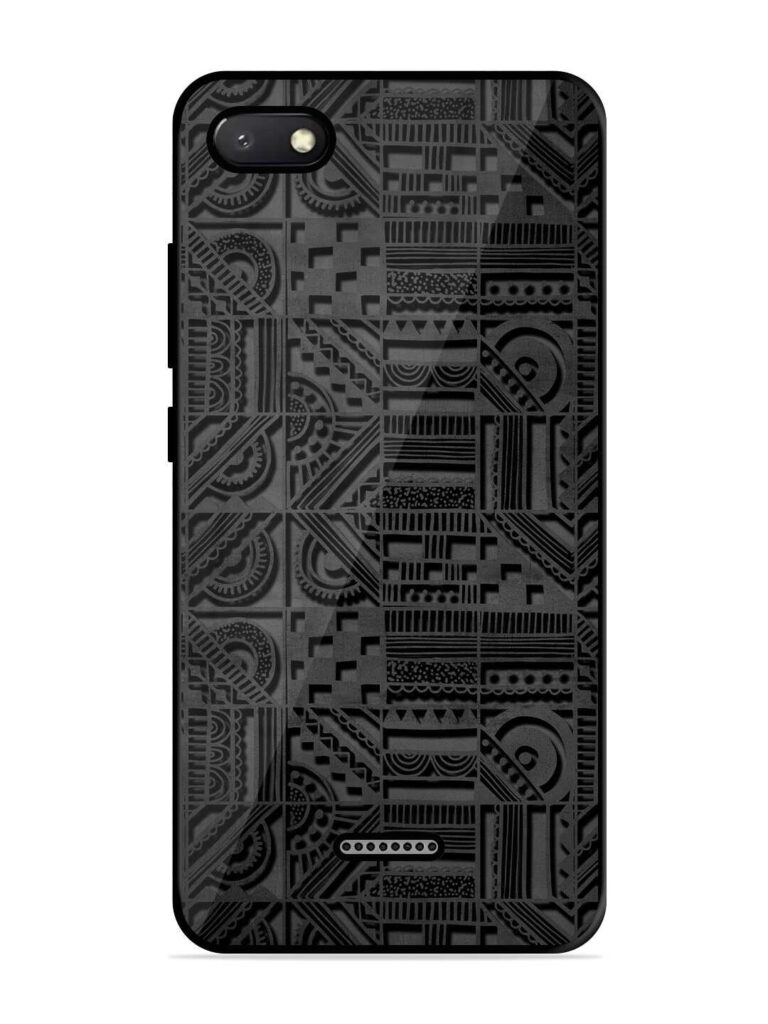Seamless Pattern Glossy Metal Phone Cover for Xiaomi Redmi 6A Zapvi