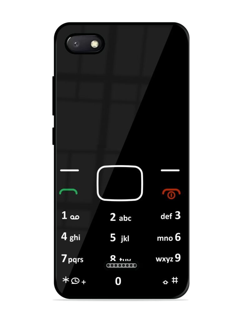 Retro Cellphone Bottons Glossy Metal Phone Cover for Xiaomi Redmi 6A Zapvi
