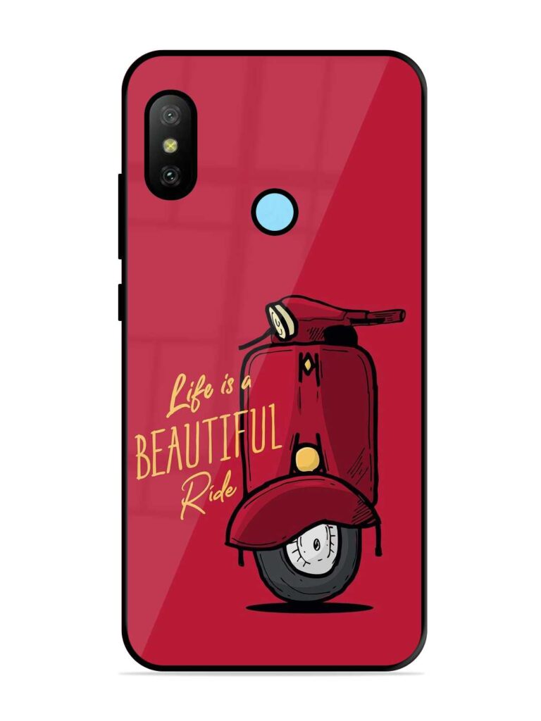 Life Is Beautiful Rides Glossy Metal Phone Cover for Xiaomi Redmi 6 Pro Zapvi