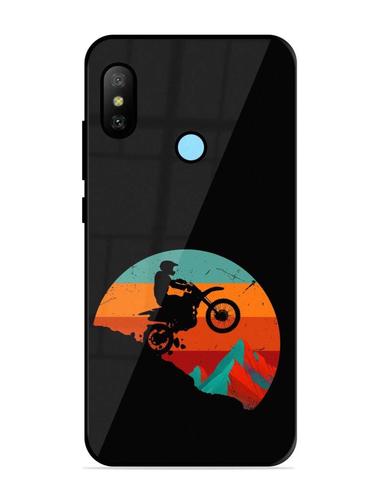 Mountain Bike Glossy Metal Phone Cover for Xiaomi Redmi 6 Pro Zapvi