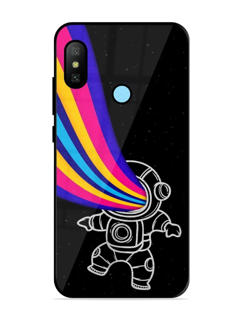 Astronaut Glossy Metal TPU Phone Cover for Xiaomi Redmi 6 Pro Zapvi