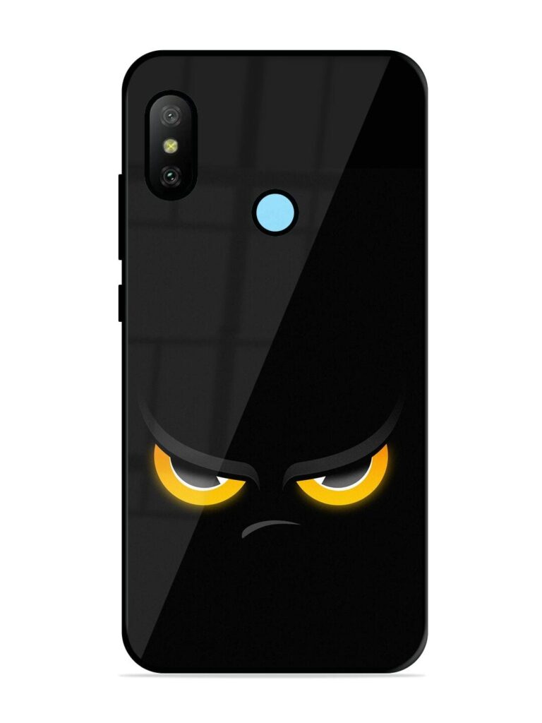 Scary Yellow Eye Glossy Metal TPU Phone Cover for Xiaomi Redmi 6 Pro Zapvi