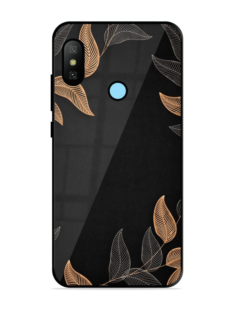 Foliage Art Glossy Metal Phone Cover for Xiaomi Redmi 6 Pro Zapvi