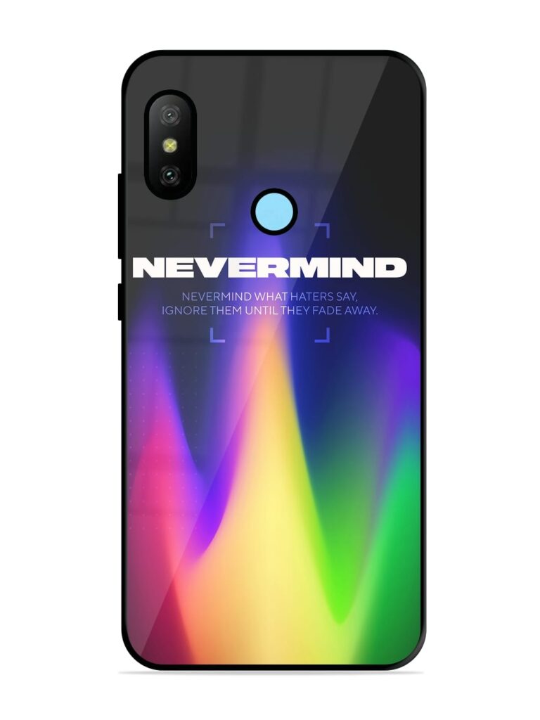 Nevermind Glossy Metal Phone Cover for Xiaomi Redmi 6 Pro Zapvi