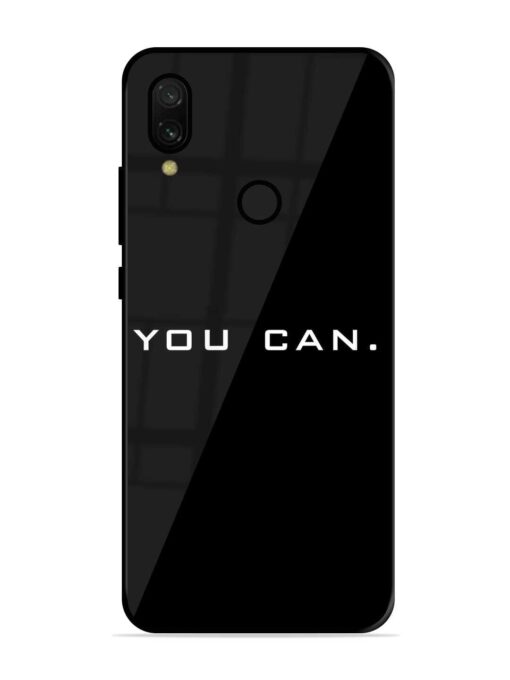 You Can Glossy Metal Phone Cover for Xiaomi Redmi 7 Zapvi