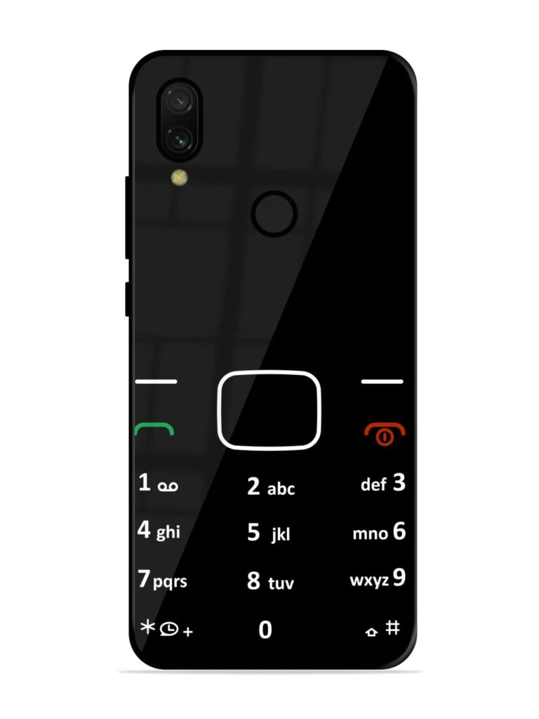 Retro Cellphone Bottons Glossy Metal Phone Cover for Xiaomi Redmi 7 Zapvi