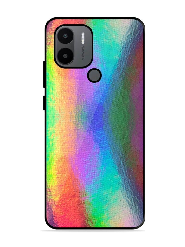 Colorful Holographic Background Glossy Metal TPU Phone Cover for Xiaomi Redmi A2 Plus Zapvi