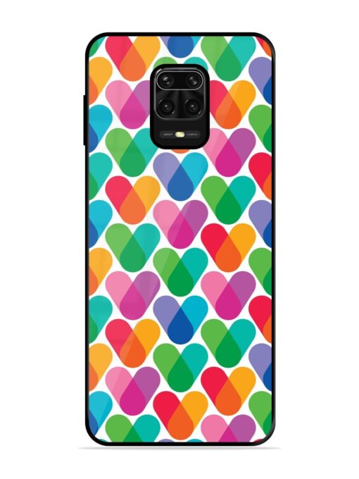 Overlapping Colors Colorful Glossy Metal TPU Phone Cover for Xiaomi Redmi Note 9 Pro Zapvi