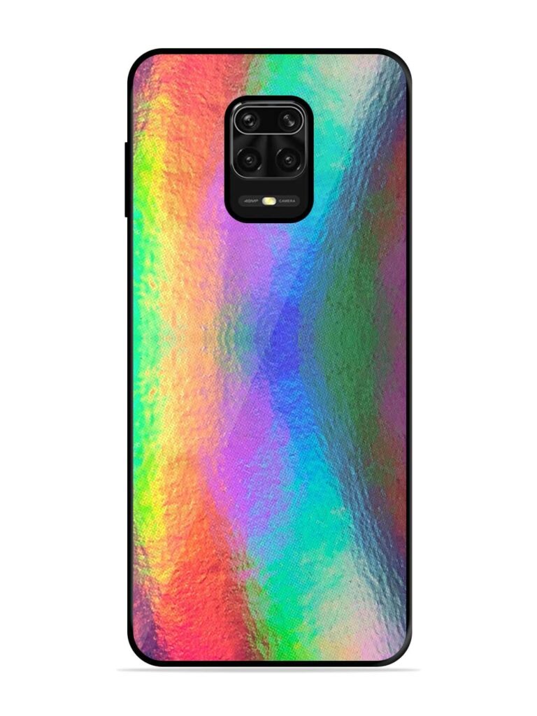 Colorful Holographic Background Glossy Metal TPU Phone Cover for Xiaomi Redmi Note 9 Pro Max Zapvi