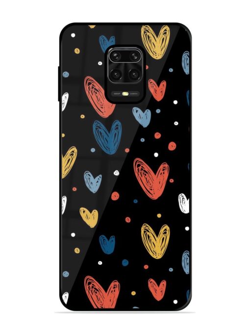 Happy Valentines Day Glossy Metal TPU Phone Cover for Xiaomi Redmi Note 9 Pro Max Zapvi