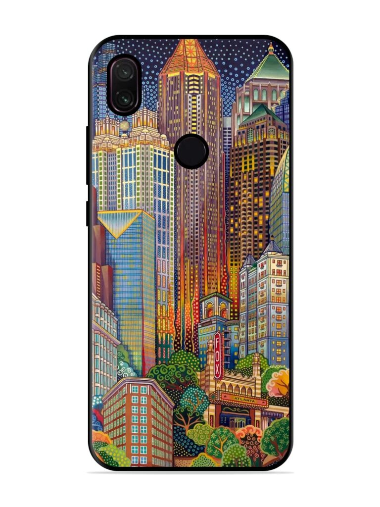 Cityscapes Art Glossy Metal Phone Cover for Xiaomi Redmi Y3 Zapvi